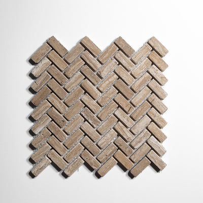 product image of stonewood mini herringbone mosaic tumbled by burke decor stwmhbt 1 583
