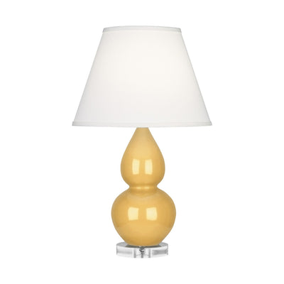 product image for sunset yellow glazed ceramic double gourd accent lamp by robert abbey ra su10 8 58