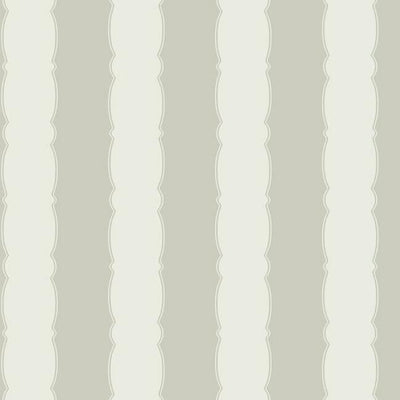 product image of Scalloped Stripe Wallpaper in Grey from the Grandmillennial Collection by York Wallcoverings 58