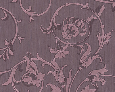product image of Scroll Leaf and Ironwork Wallpaper in Purple design by BD Wall 558
