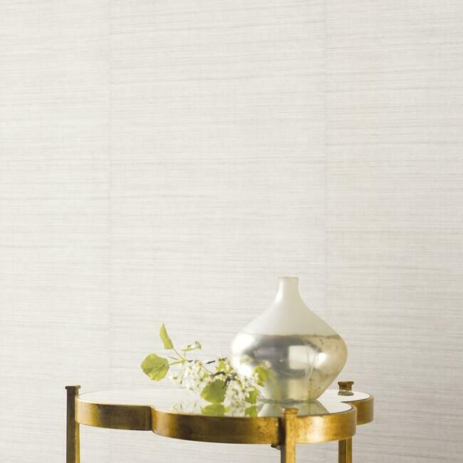 media image for Silk Elegance Vinyl Wallpaper in Pearl from the Ronald Redding 24 Karat Collection by York Wallcoverings 285