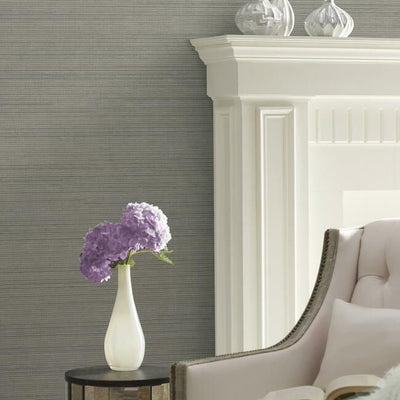 product image for Silk Weave Wallpaper in Cloudy Grey from the Quietwall Textiles Collection by York Wallcoverings 75