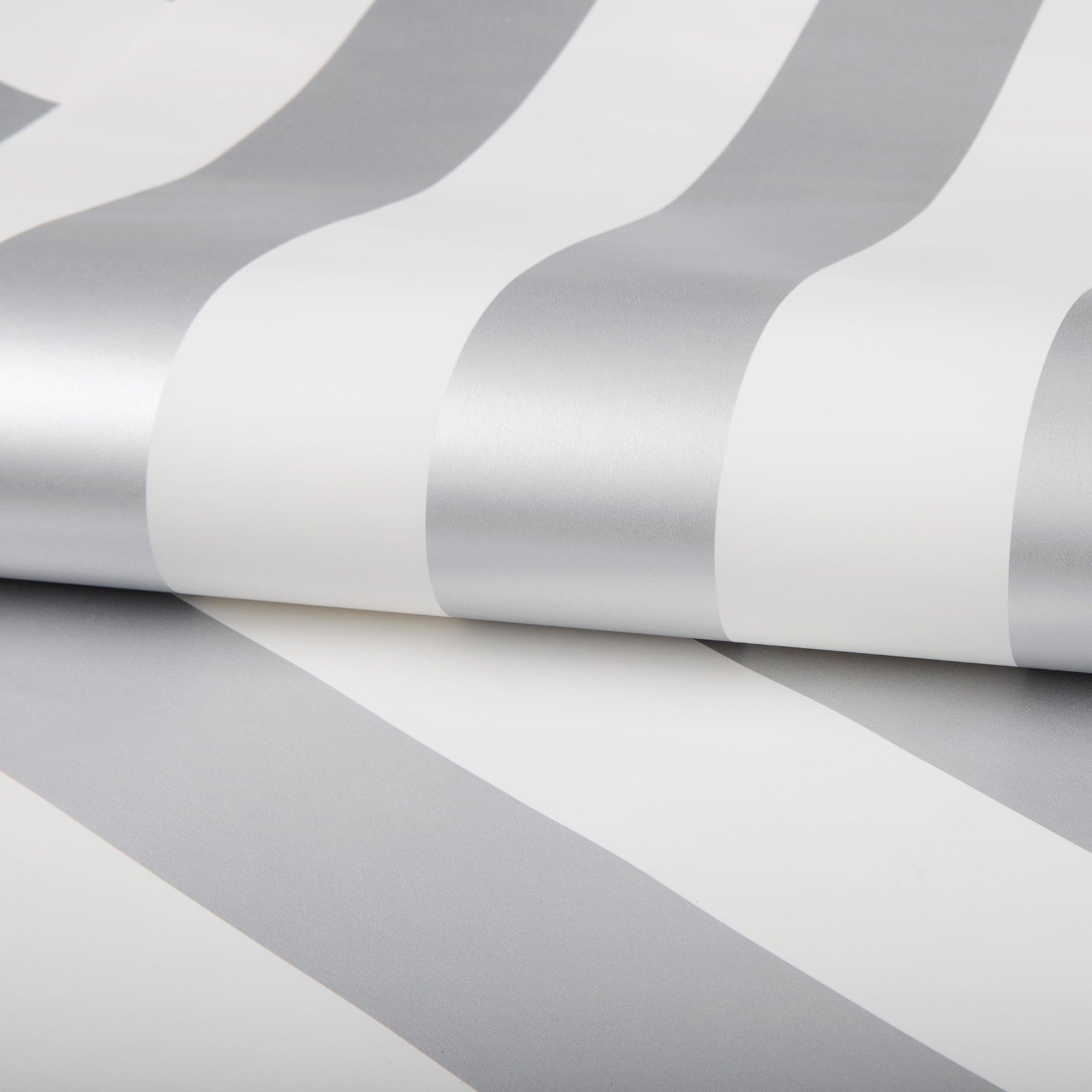 Shop Sample Silver Stripe Wallpaper | Burke Decor