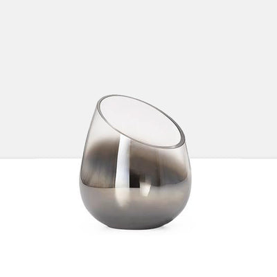 product image for smoke mirror angled cone vase candle holder in tall design by torre tagus 1 14