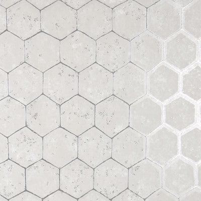 product image for Starling Honeycomb Wallpaper in Silver from the Polished Collection by Brewster Home Fashions 57