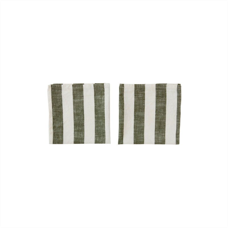 media image for striped napkin pack of 2 olive oyoy l300310 1 297