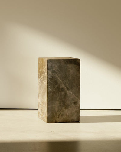 product image of plinth rectangle block marble table b22 slm 8 591
