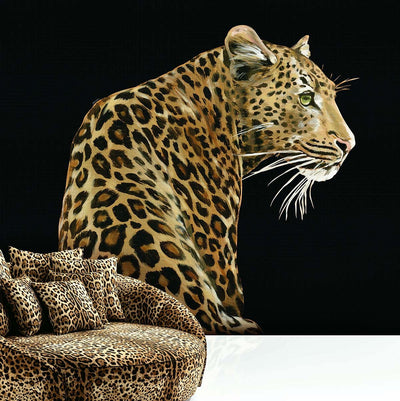 product image for Leopardo Solo Wall Mural in Alessio 50