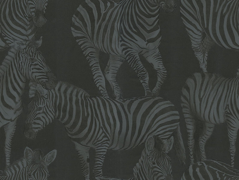 media image for Zebra Romance Wallpaper in Misterioso 299