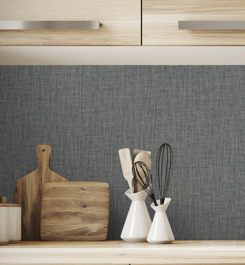 media image for Tweed Vinyl Wallpaper in Flint & Ivory 279