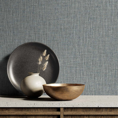 product image for Tweed Vinyl Wallpaper in Storm 52