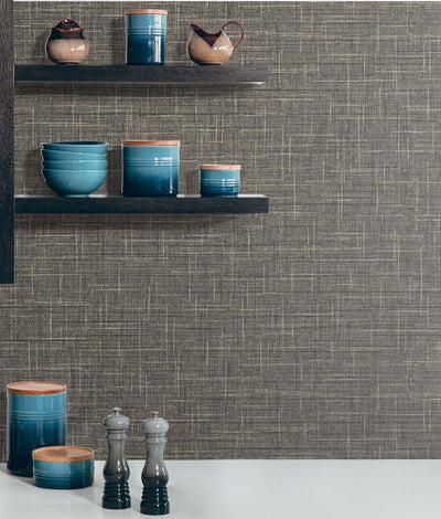 product image for Grasmere Weave Vinyl Wallpaper in Fireside 68