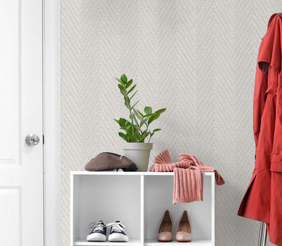 product image for Throw Knit Vinyl Wallpaper in Clean Wool 60