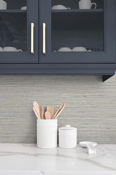 product image for Edmond Faux Sisal Vinyl Wallpaper in Birch 9