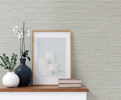 product image for Edmond Faux Sisal Vinyl Wallpaper in Dove Grey 35