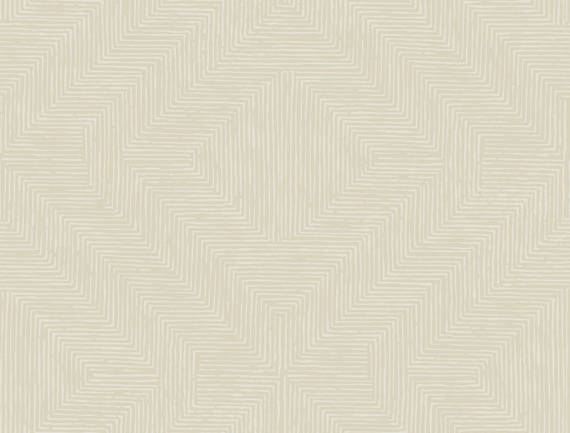 media image for Diamond Channel Wallpaper in Beige from the Handpainted Traditionals Collection by York Wallcoverings 231