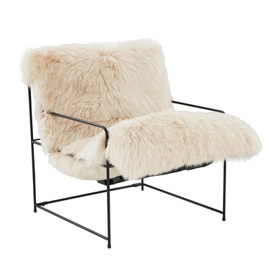 product image for Kimi Genuine Sheepskin Chair By Bd2 Tov S68530 Open Box 1 60