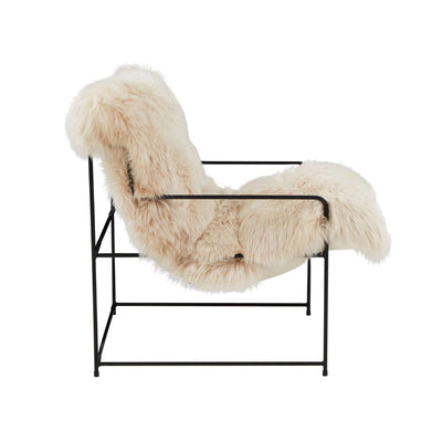 product image for Kimi Genuine Sheepskin Chair By Bd2 Tov S68530 Open Box 5 18