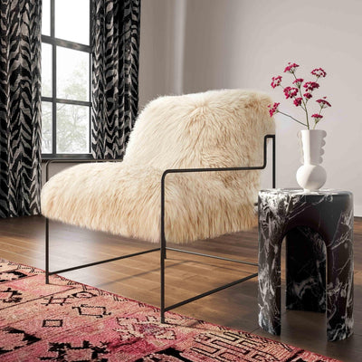 product image for Kimi Genuine Sheepskin Chair By Bd2 Tov S68530 Open Box 8 42