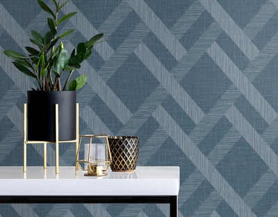 product image for Linen Trellis Nautica Wallpaper from the Even More Textures Collection by Seabrook 14