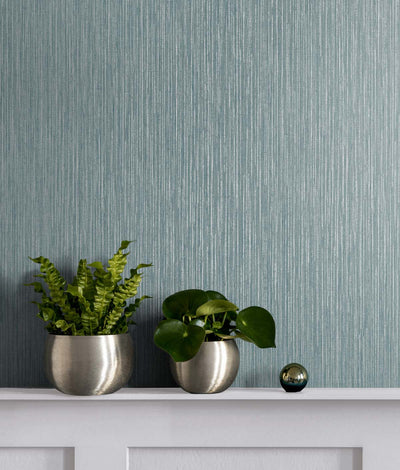 product image for Vertical Stria Agave & Metallic Silver Wallpaper from the Even More Textures Collection by Seabrook 16
