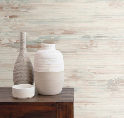 product image for Silk Mistral Rust & Seaside Wallpaper from the Even More Textures Collection by Seabrook 53