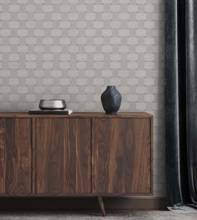 product image for Basketweave Mirage Wallpaper from the Even More Textures Collection by Seabrook 21