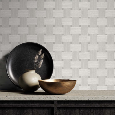 product image for Basketweave Mirage Wallpaper from the Even More Textures Collection by Seabrook 93