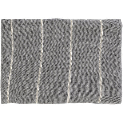 product image for Torsten TSN-1000 Knitted Throw in Medium Grey & Cream by Surya 48