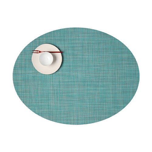 media image for mini basketweave oval placemat by chilewich 100130 002 20 276