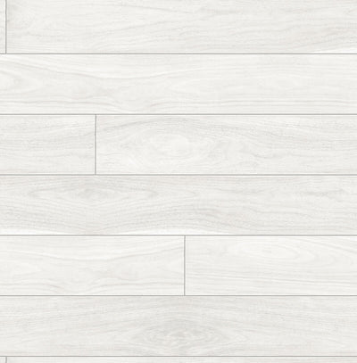 product image of Teak Planks Peel-and-Stick Wallpaper in Off-White by NextWall 584