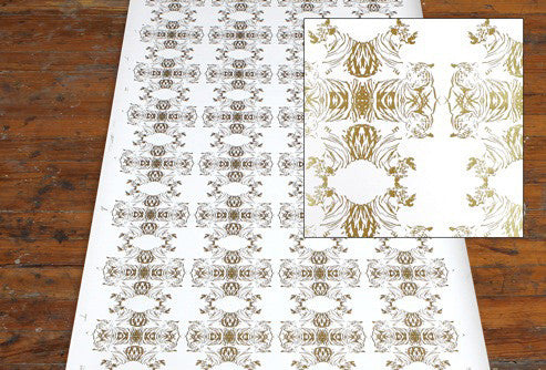 media image for Tigerlace Wallpaper in Gold design by Cavern Home 250