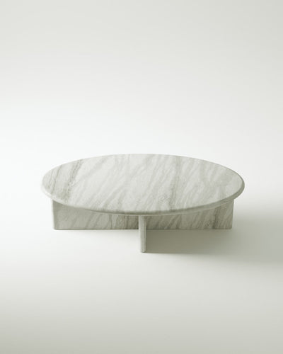 product image for plinth large oval marble coffee table csl4215r slm 6 96