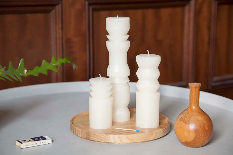 media image for White Totem Candles design by Areaware 23