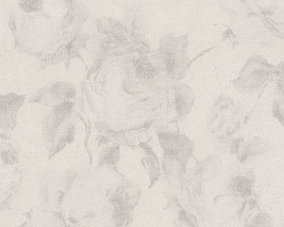 product image for Traditional Floral Wallpaper in Cream and Grey design by BD Wall 37