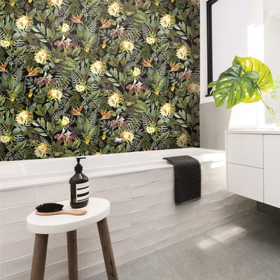 product image for Tropical Flowers Peel & Stick Wallpaper by RoomMates for York Wallcoverings 29