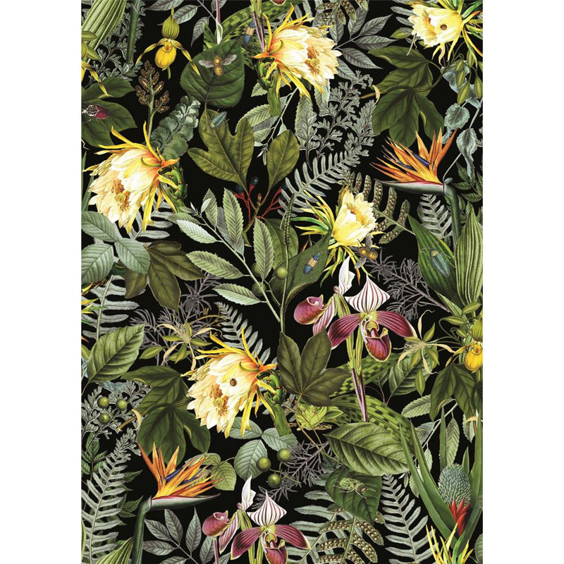 media image for Tropical Flowers Peel & Stick Wallpaper by RoomMates for York Wallcoverings 268