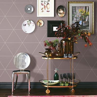 product image for Twilight Geometric Wallpaper in Purple from the Moonlight Collection by Brewster Home Fashions 14