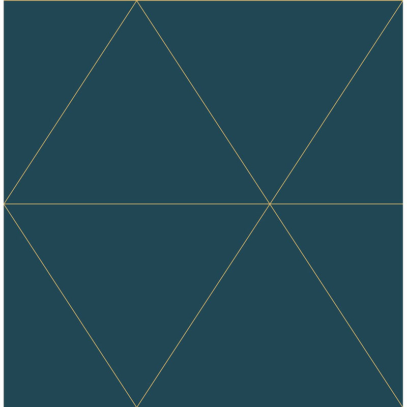 media image for Twilight Geometric Wallpaper in Teal from the Moonlight Collection by Brewster Home Fashions 283