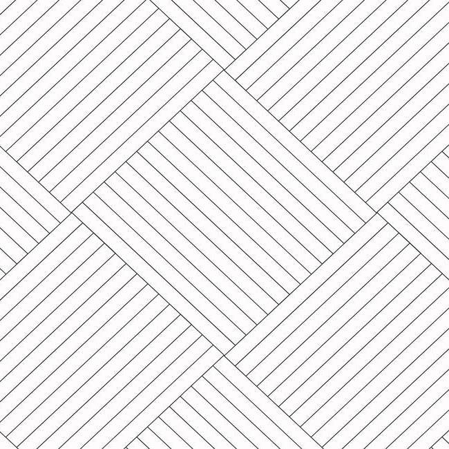 media image for Twisted Tailor Wallpaper in White and Black from the Geometric Resource Collection by York Wallcoverings 289