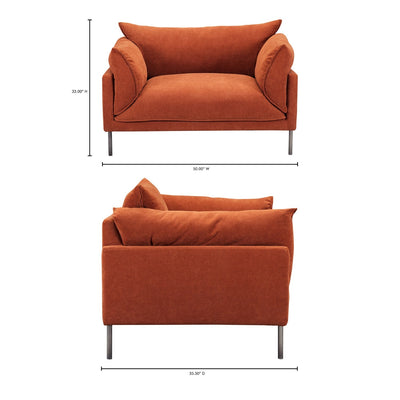 product image for Jamara Chair And A Half Burnt Auburn 11 10