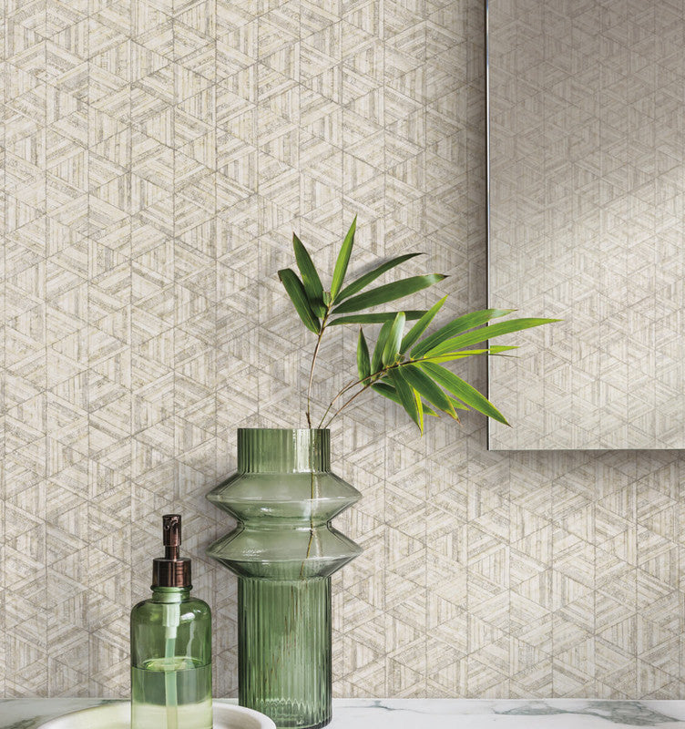 media image for Rune High Performance Vinyl Wallpaper in Bone 257