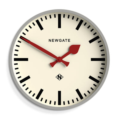product image for universal grey railway dial wall clock by newgate univ390ogy 1 77
