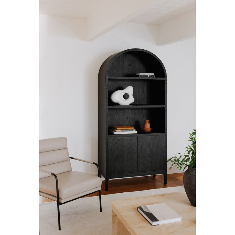 media image for Wilde Display Cabinet Black Oak 8 263