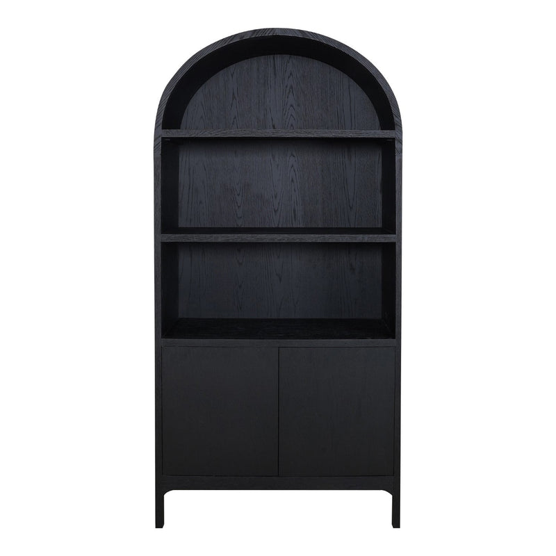 media image for Wilde Display Cabinet Black Oak 1 274