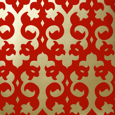 product image of Grille Wallpaper in Scarlet/Champagne by Burke Decor 586