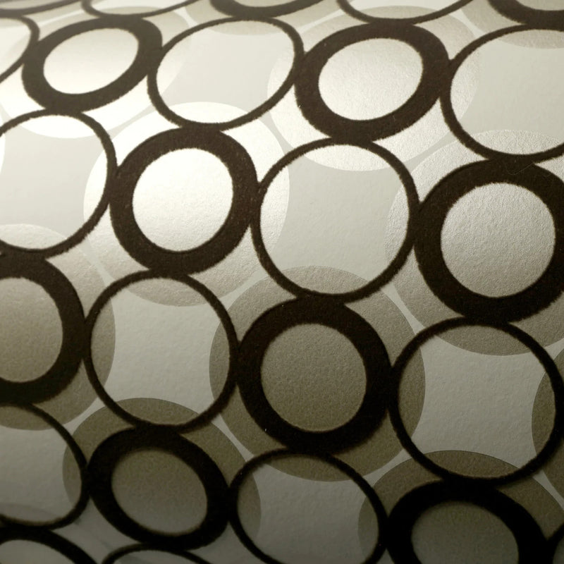 media image for Circles Wallpaper in Champagne by Burke Decor 255