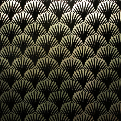 product image of Art Deco Fans Wallpaper in Black/Gold by Burke Decor 558