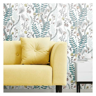 product image for Verso Peel & Stick Wallpaper in Green and Pink by RoomMates for York Wallcoverings 43