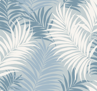 product image of Via Palma Wallpaper in Blue from the Luxe Retreat Collection by Seabrook Wallcoverings 543